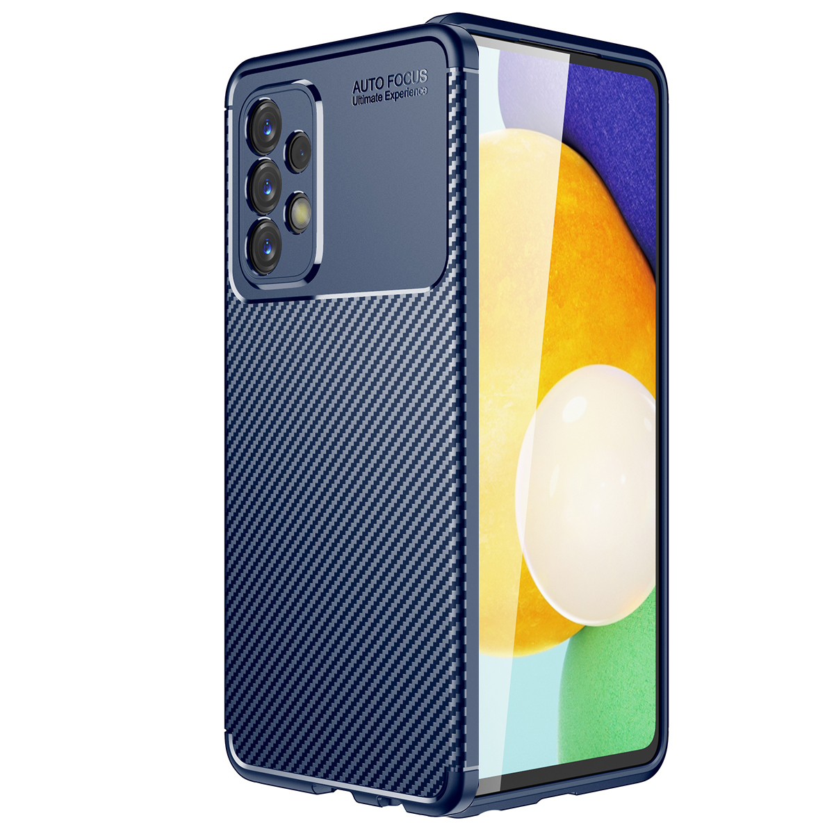 KNY Samsung Galaxy A23 Kılıf Karbon Desenli Lux Negro Silikon