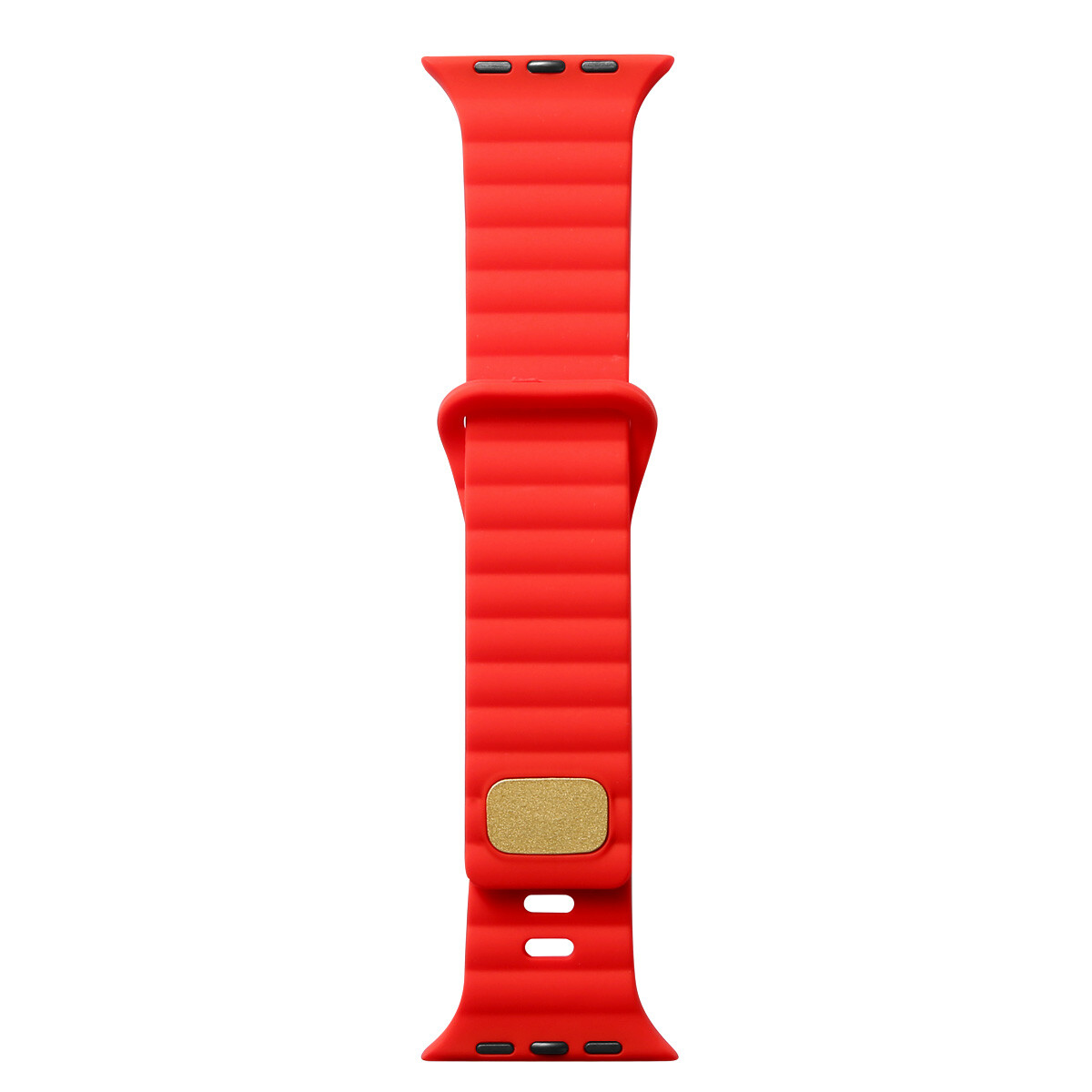 KNY Apple Watch 38 MM in Dz Desenli Silikon Kay-Kordon KRD-73