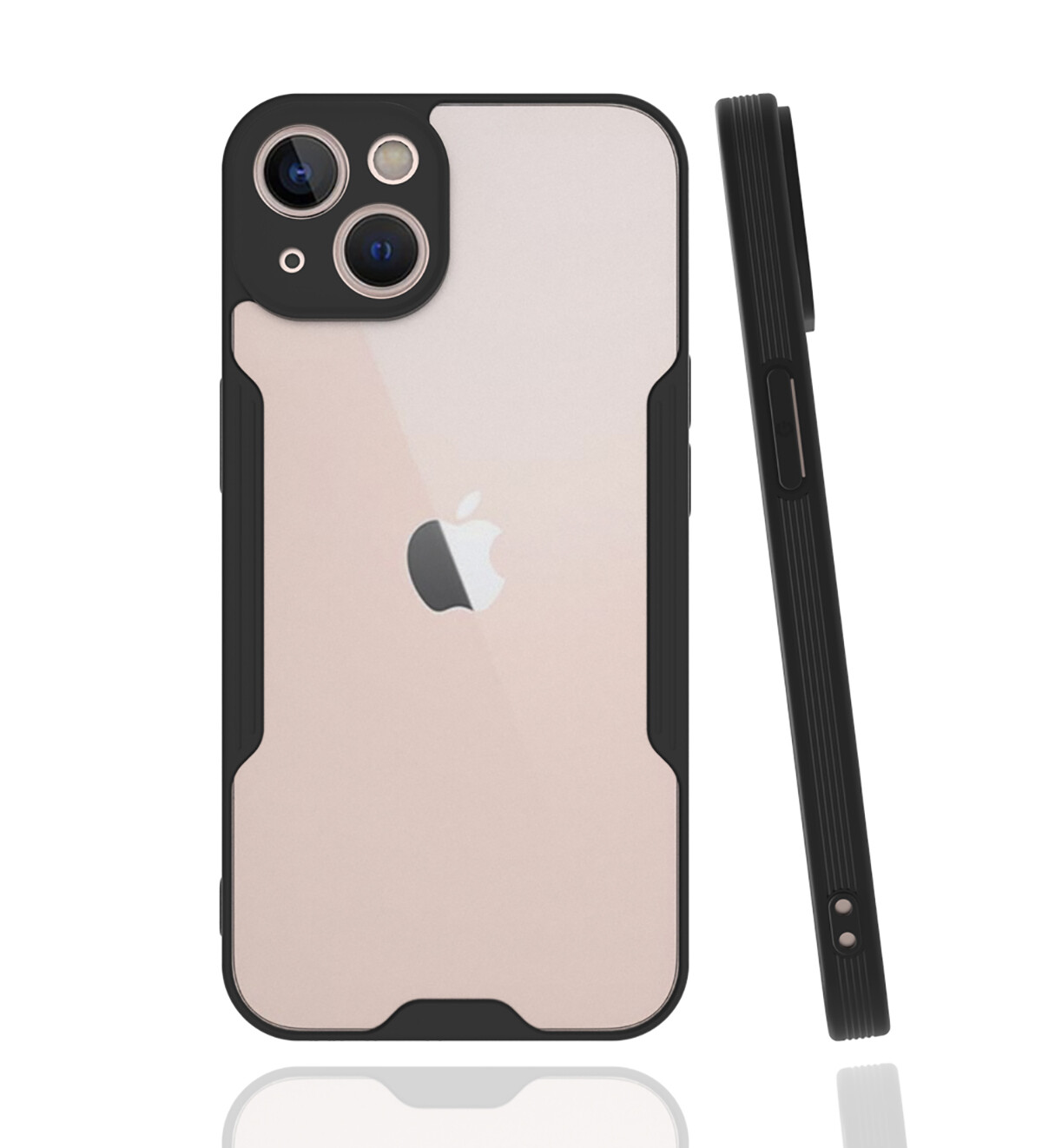 KNY Apple İphone 14 Plus Kılıf Silikon Kenarlı Kamera Korumalı Parfe Kapak