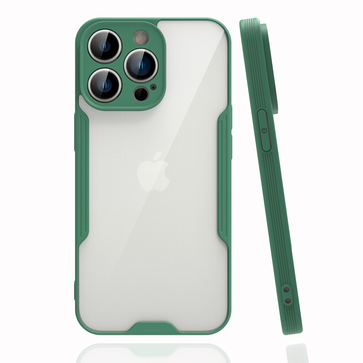 KNY Apple İphone 14 Pro Max Kılıf Silikon Kenarlı Kamera Korumalı Parfe Kapak