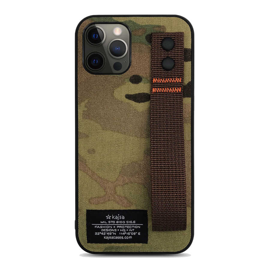 Apple iPhone 12 Pro Max Klf Kajsa Cordura Serisi Military Kapak