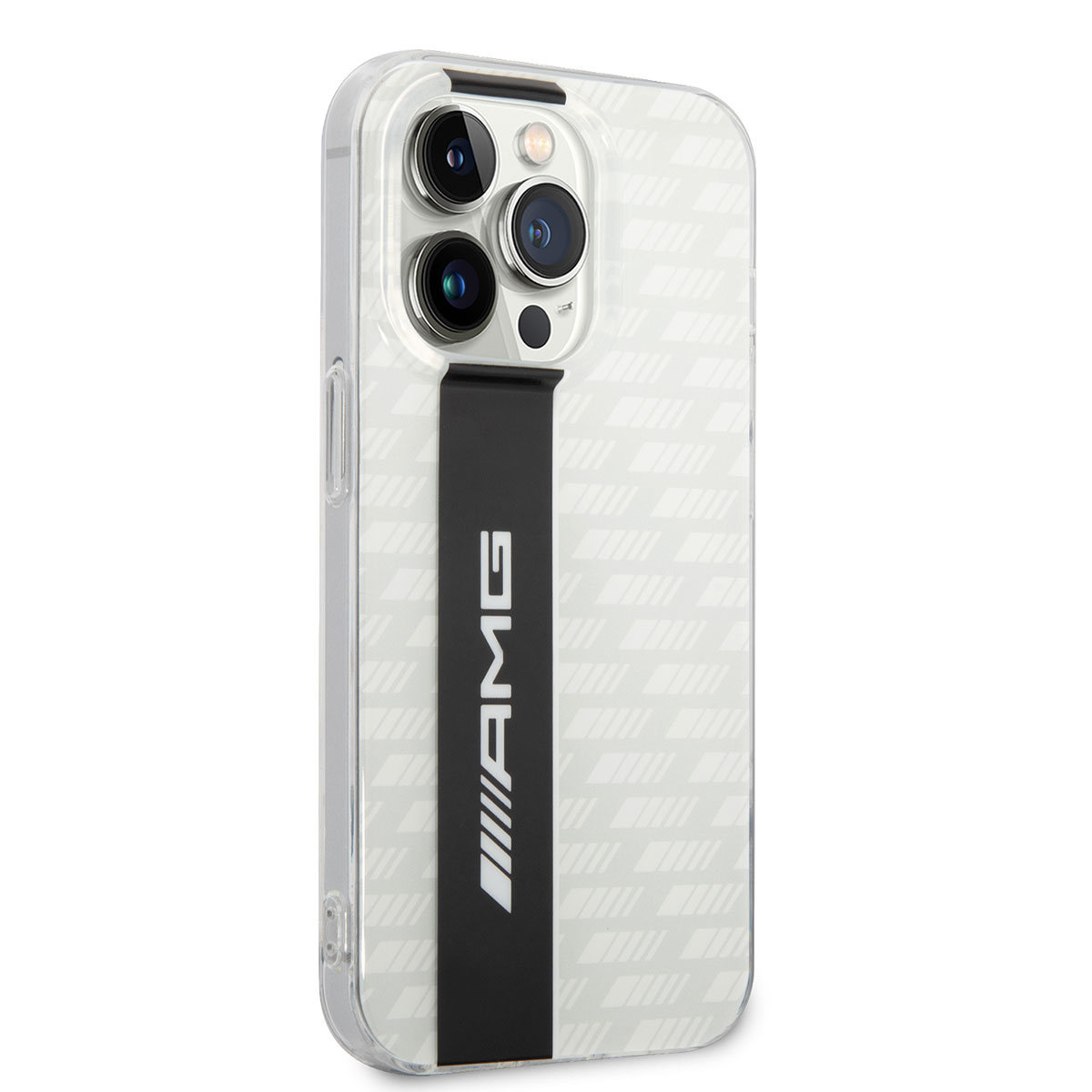 Apple iPhone 14 Pro Max Klf AMG Transparan ift Katmanl Karbon Dizayn II Kapak