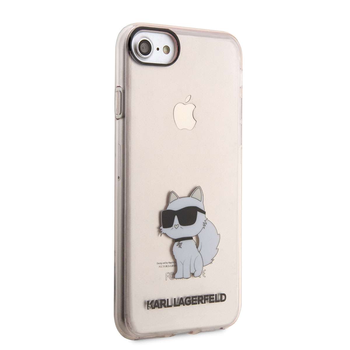 Apple iPhone SE 2020 Kılıf Karl Lagerfeld Transparan Choupette Dizayn Kapak