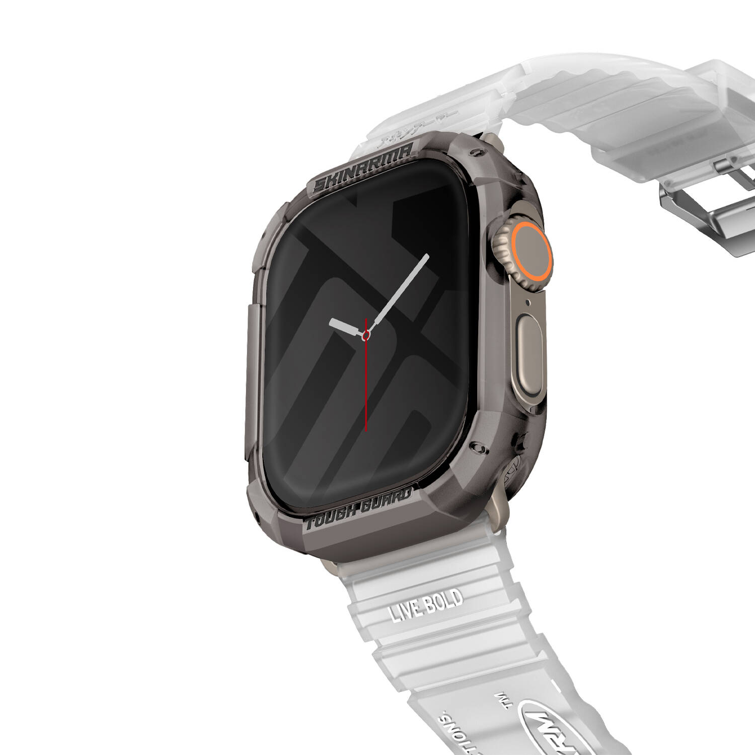 Apple Watch Ultra 49mm SkinArma Kurono Buzlu Tasarm Sert PC Kasa Koruyucu
