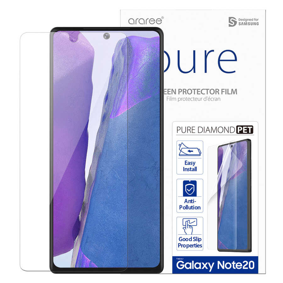 Galaxy Note 20 Araree Pure Diamond Pet Ekran Koruyucu