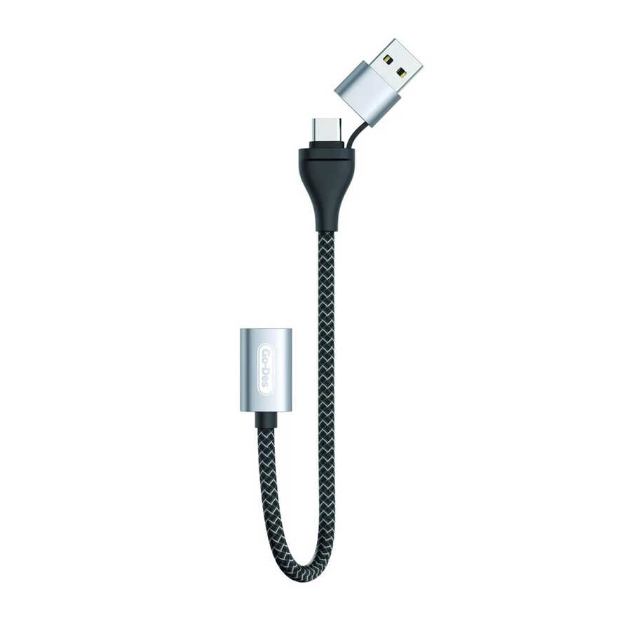Go Des GD-UC316 2 in 1 Type-C ve USB Arayüzlü OTG Kablo