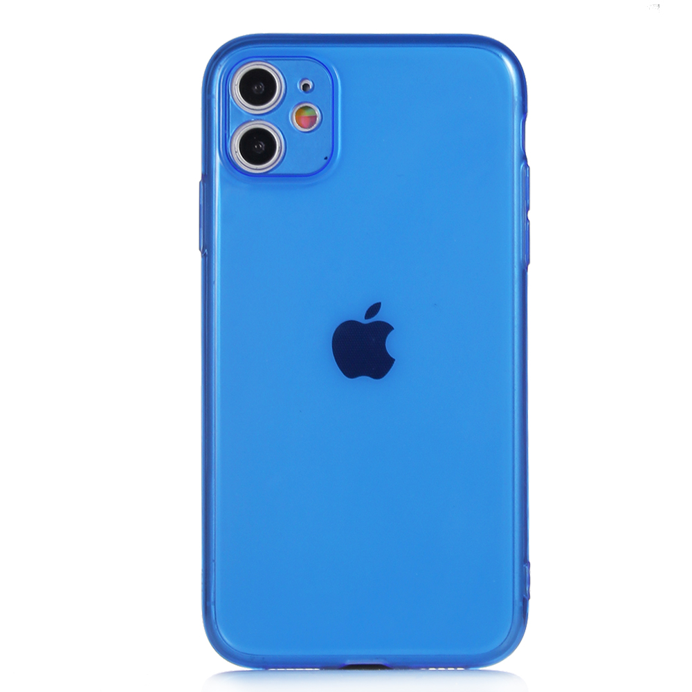 KNY Apple İphone 11 Kılıf Renkli Fosforlu Mun Silikon