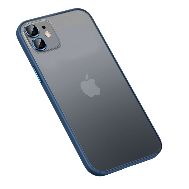 KNY Apple phone 11 Klf Renkli Kenarl Kamera Lens Koruyucul Retro Kapak