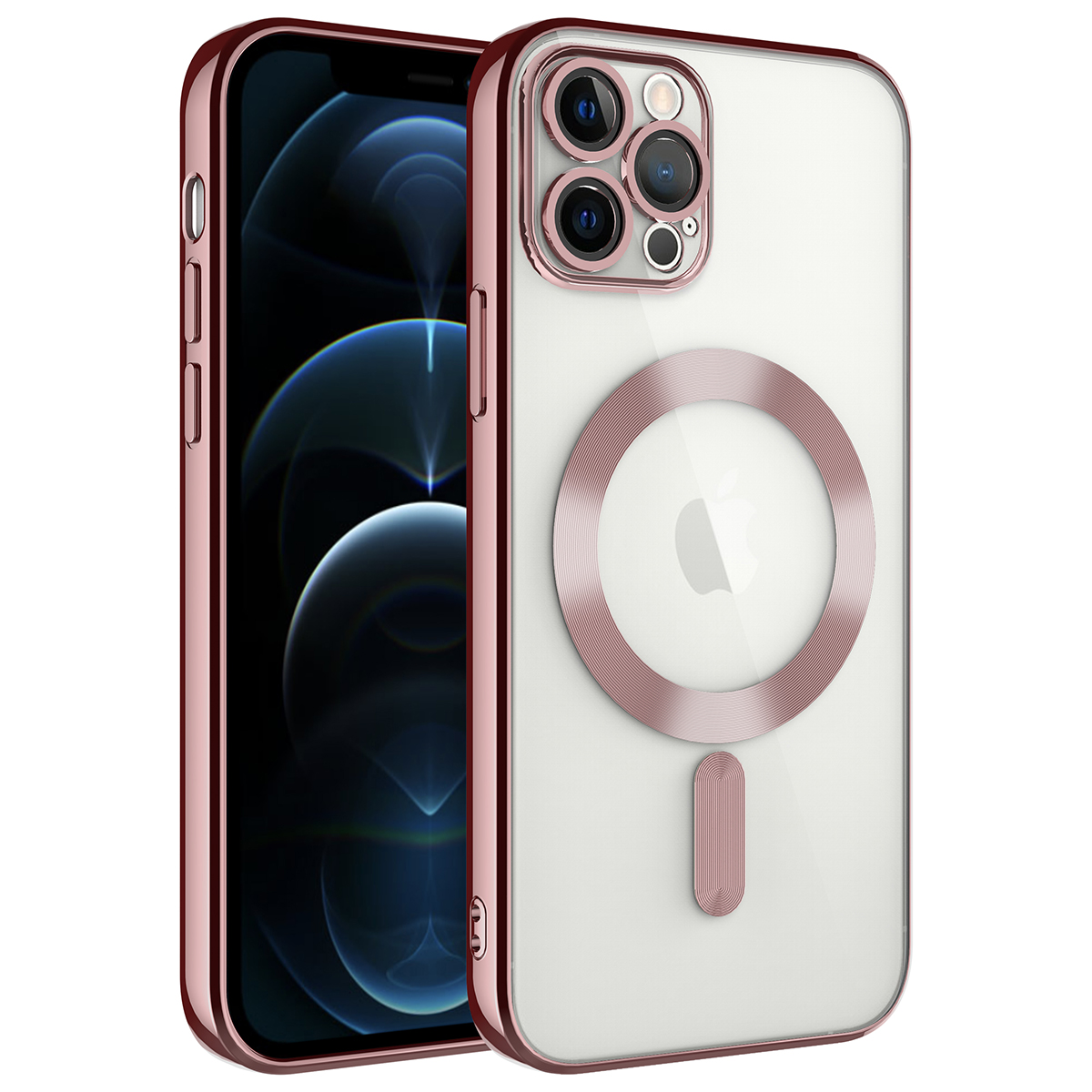KNY Apple İphone 11 Pro Max Kılıf Kamera Korumalı Laser Magsafeli Demre Silikon