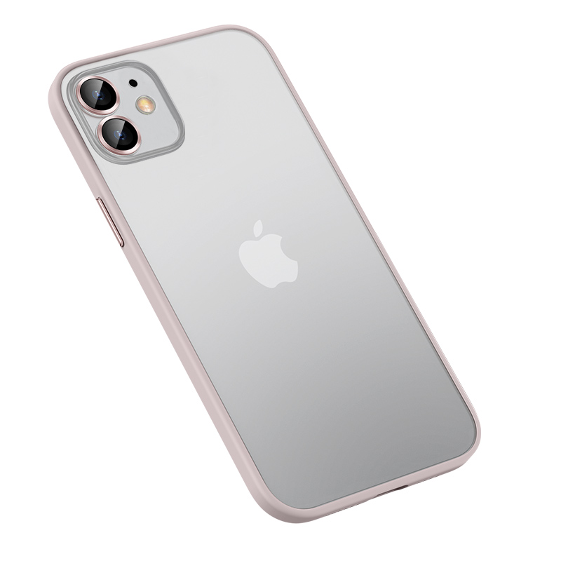 KNY Apple phone 12 Klf Renkli Kenarl Kamera Lens Koruyucul Retro Kapak