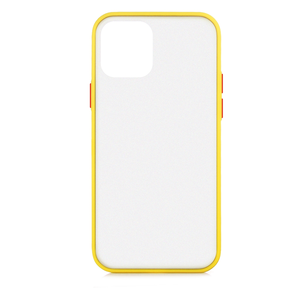KNY Apple phone 12 Mini Klf Renkli Silikon Kenarl Buzlu Fri Kapak