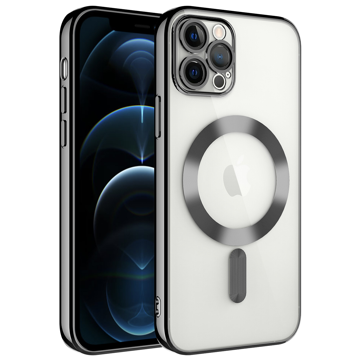 KNY Apple phone 12 Pro Max Klf Kamera Korumal Laser Magsafeli Demre Silikon