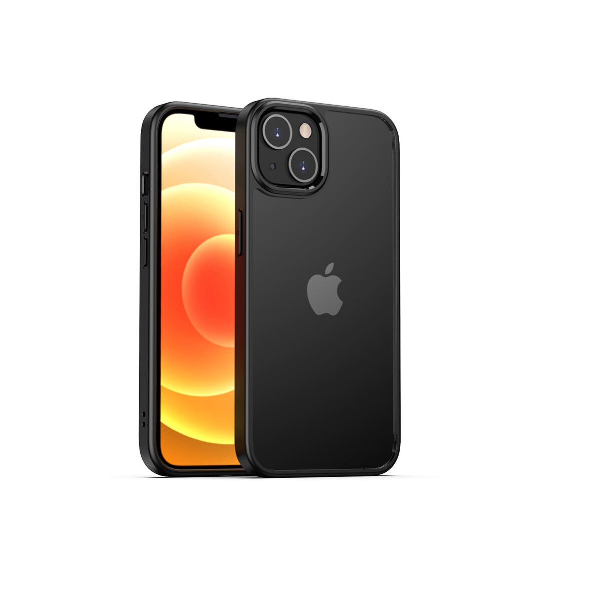 KNY Apple phone 13 Klf Renkli Silikon Kenarl Hom Kapak
