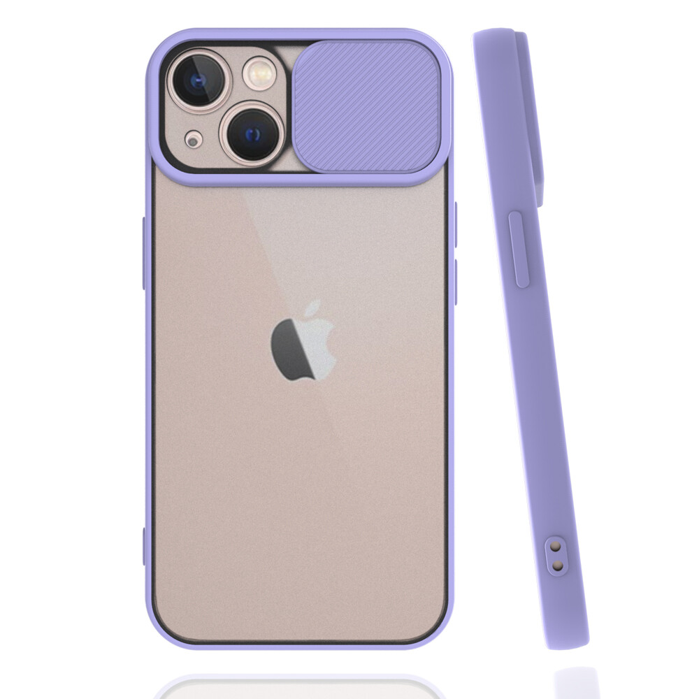 KNY Apple phone 13 Klf Silikon Kenarl Renkli Srgl Lensi Kapak