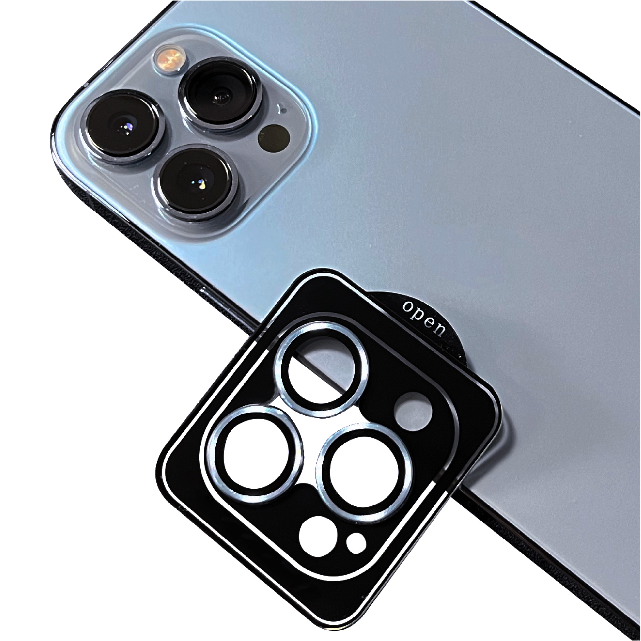 KNY Apple phone 13 Pro in Kamera Lens Koruyucu Tekli Kolay Taklan CL-09