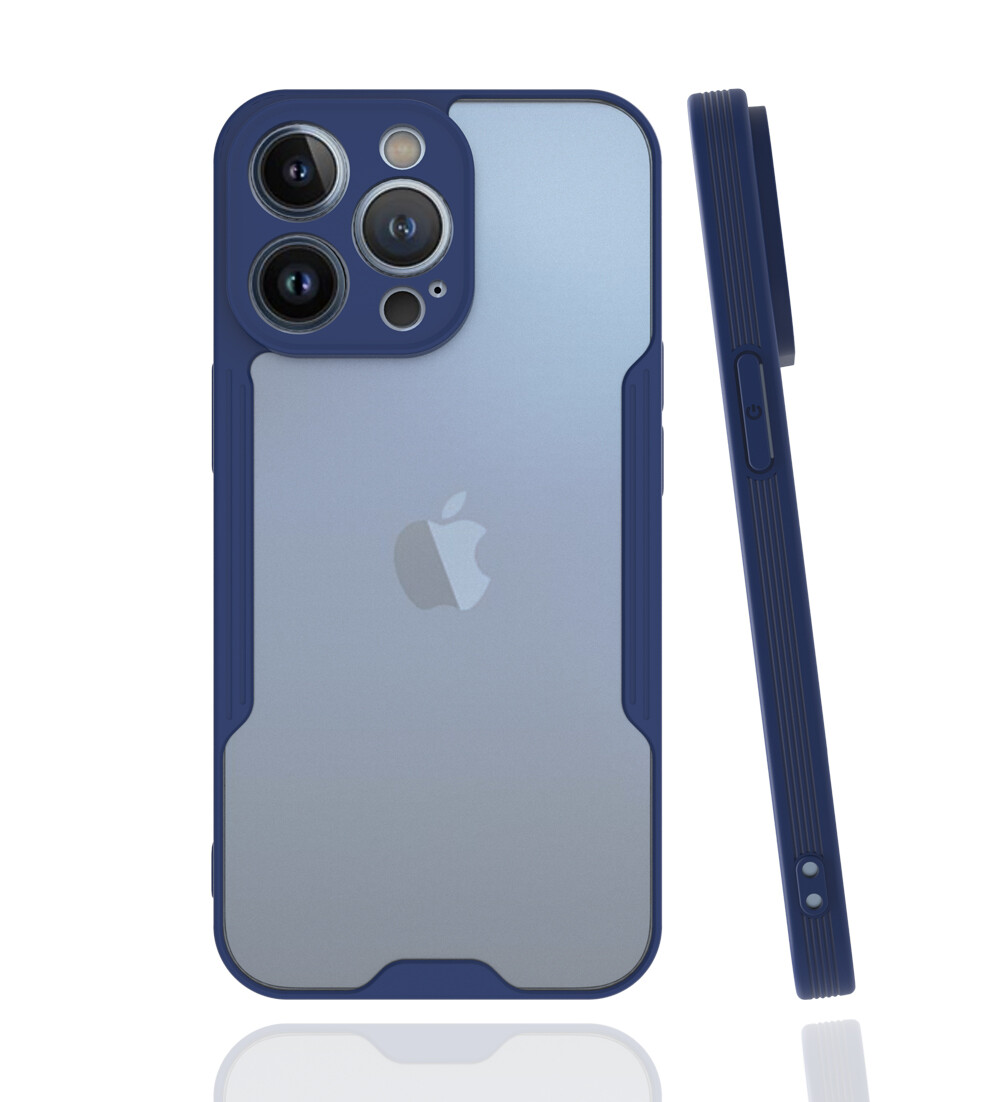 KNY Apple phone 13 Pro Klf Silikon Kenarl Kamera Korumal Buzlu Parfe Kapak