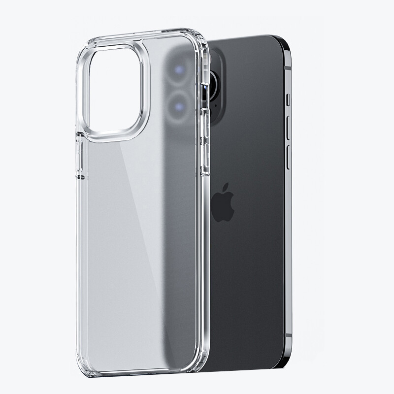 KNY Apple phone 13 Pro Max Klf Renkli Kenarl Arkas Buzlu H-Boom Kapak