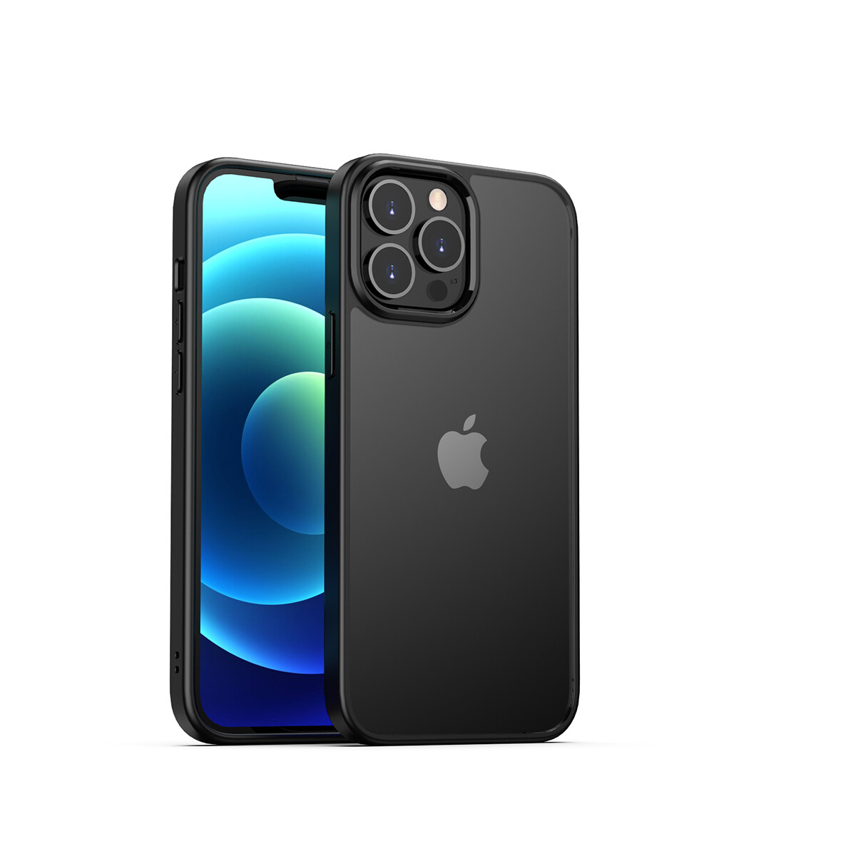KNY Apple phone 13 Pro Max Klf Renkli Silikon Kenarl Hom Kapak