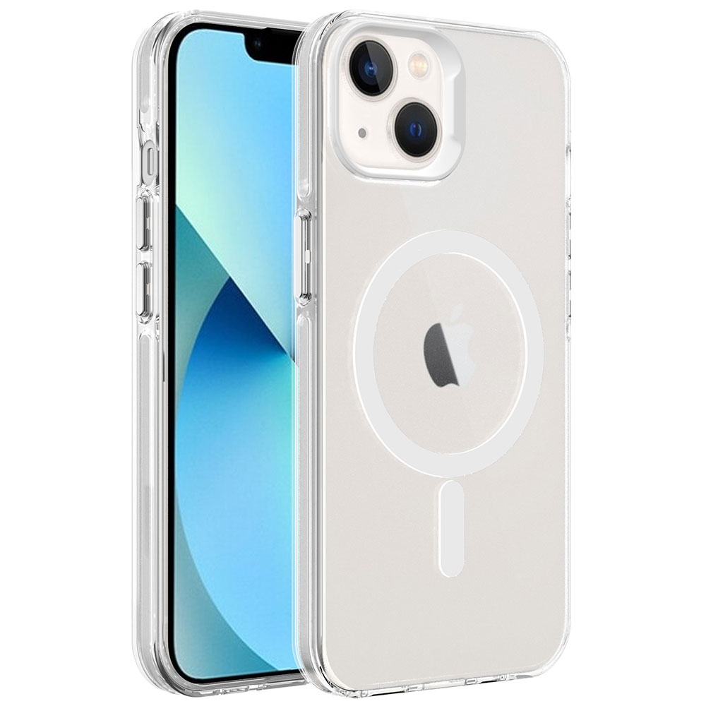 KNY Apple phone 14 Klf Renkli Buzlu Magsafeli Metal Tulu C-Pro Sert Kapak