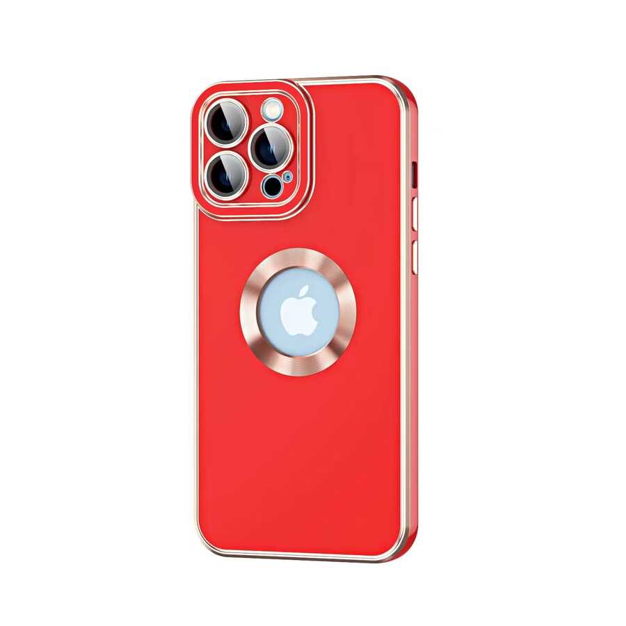 KNY Apple phone 14 Pro Max Klf Kamera Korumal Logo Ak Renkli Kongo Silikon