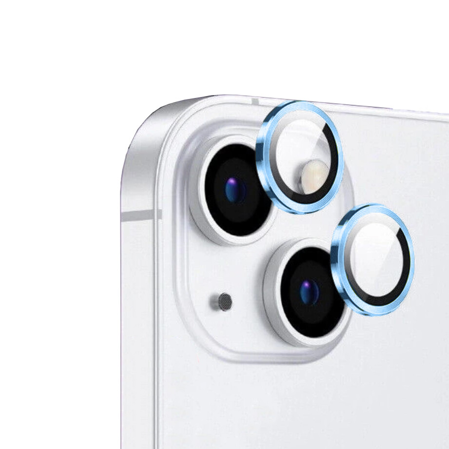 KNY Apple İphone 15 Plus İçin Metal Çerçeveli Tekli CL-12 Safir Kamera Cam Koruyucu