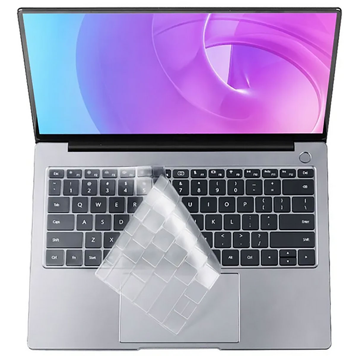 KNY Apple Macbook 13.3 n Air 2020 A2337 in Klavye Koruyucu Buzlu Silikon Ped