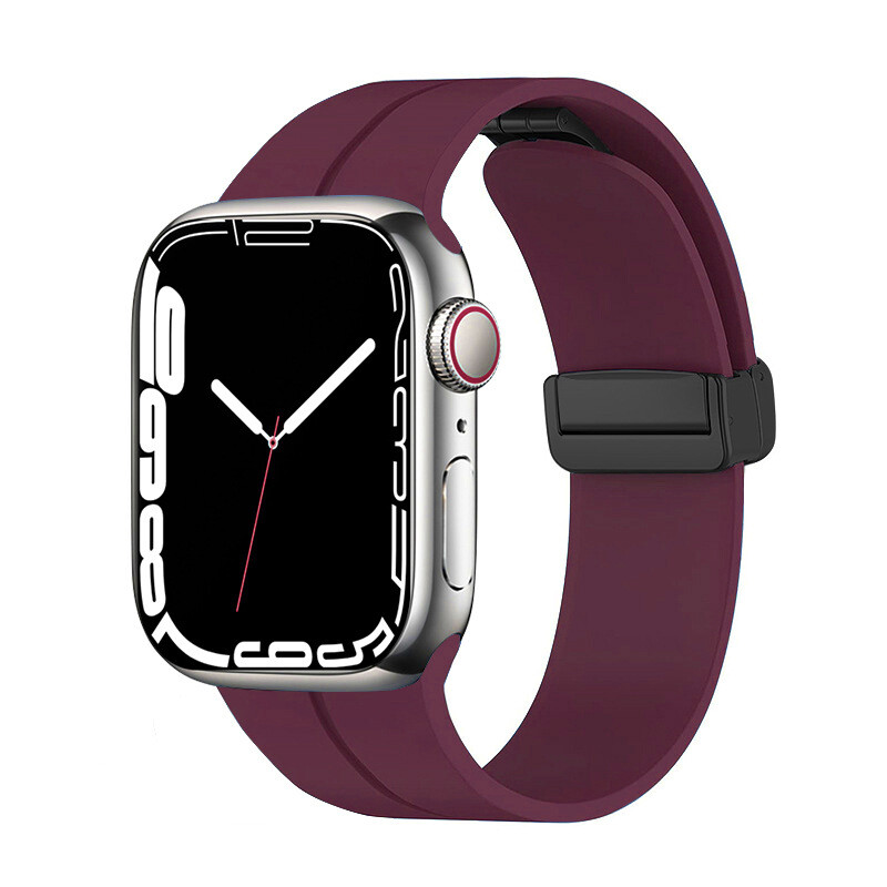 KNY Apple Watch 38 MM in Manyetik Kopal Renkli Silikon Kay-Kordon KRD-84 
