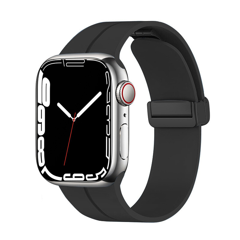KNY Apple Watch 42 MM in Manyetik Kopal Renkli Silikon Kay-Kordon KRD-84 