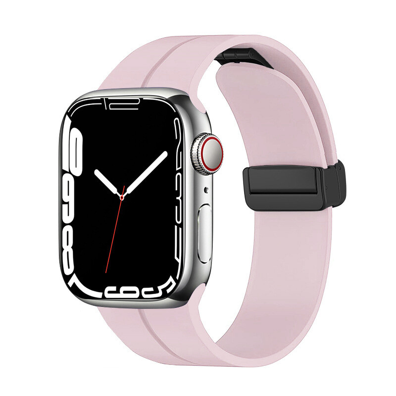 KNY Apple Watch 42 MM in Manyetik Kopal Renkli Silikon Kay-Kordon KRD-84 