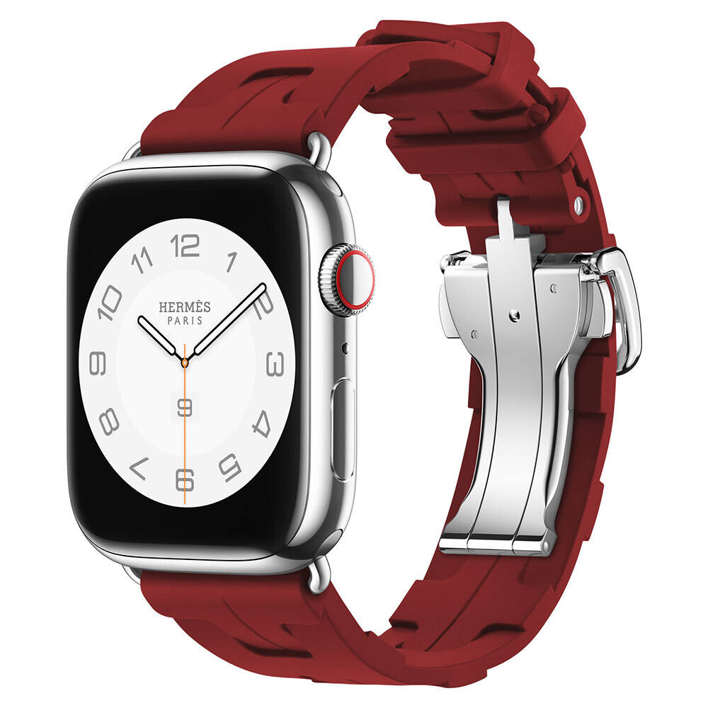 KNY Apple Watch 42 MM iin rg Desenli Silikon Kay-Kordon KRD-94