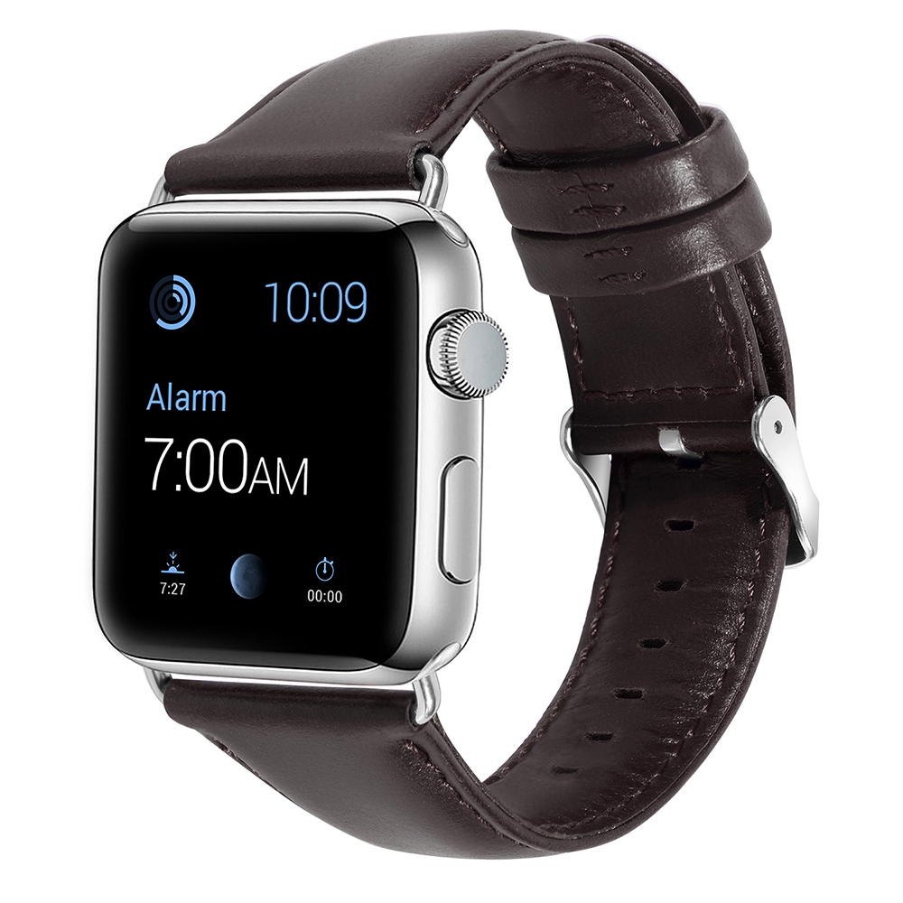 KNY Apple Watch 42 MM in Renkli Suni Deri Kay-Kordon
