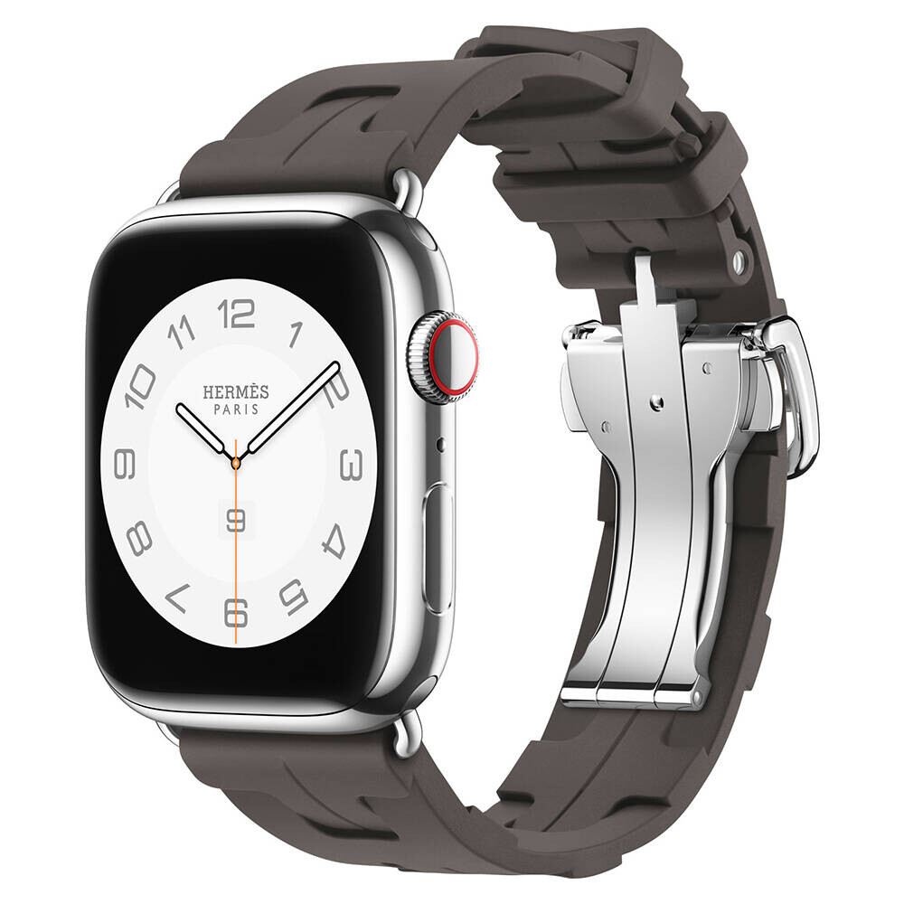 KNY Apple Watch 44 MM iin rg Desenli Silikon Kay-Kordon KRD-94