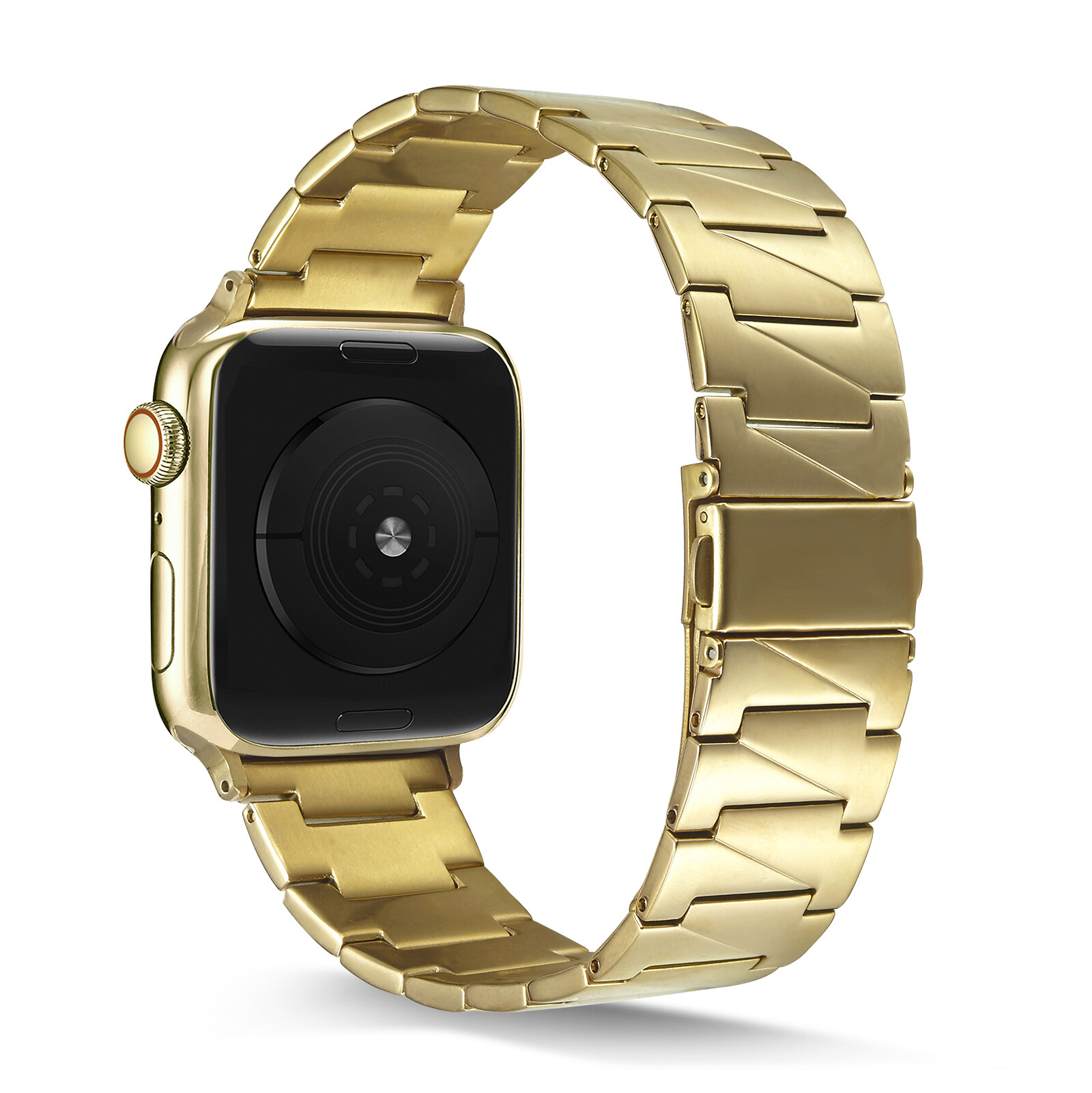 KNY Apple Watch 44 MM İçin Prizma Model KRD-48 Metal Kayış-Kordon