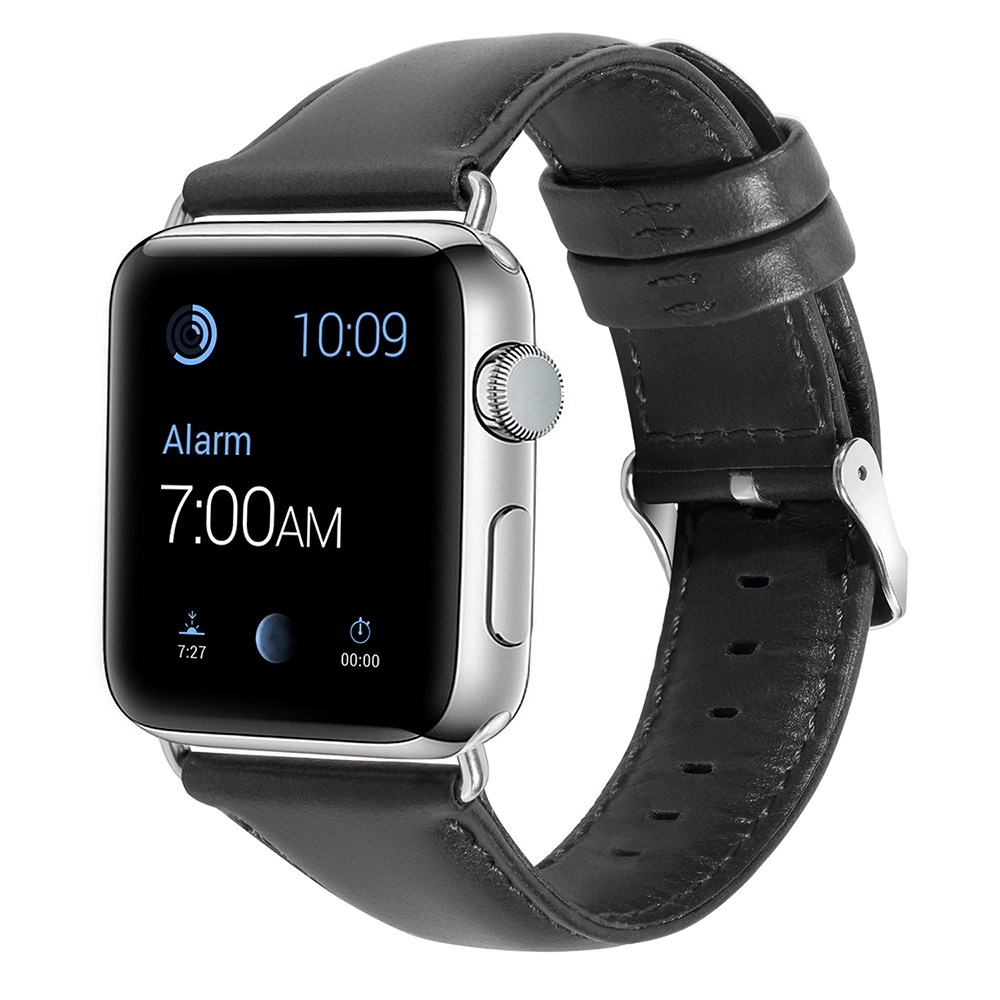 KNY Apple Watch 44 MM in Renkli Suni Deri Kay-Kordon