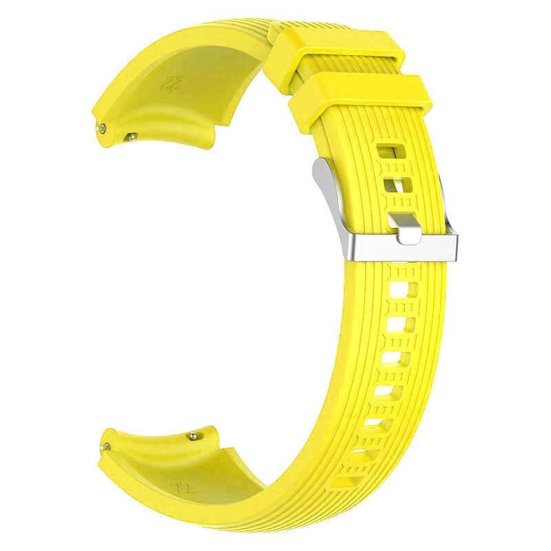 KNY Asus Vivo Watch SP HC-A05 in 22 MM izgili Desenli Ayarlanabilir Renkli Slikon Kay-Kordon KRD-18