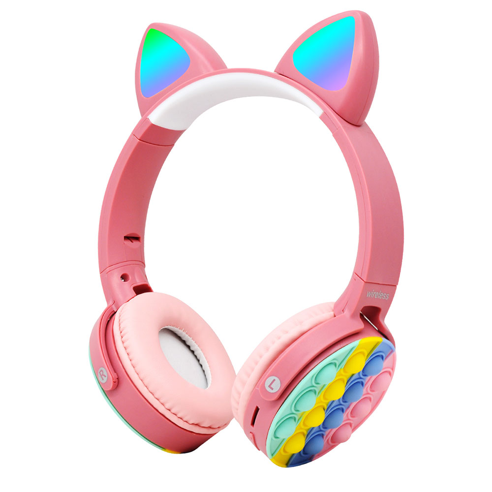 KNY CXT-950 RGB Kedi Kulaklı Kulak Üstü Bluetoothlu Kulaklık