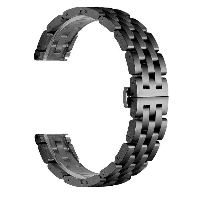 KNY Fossil Sport Smart Watch in 22 MM Zincir Desneli Ayarlanabilir Kopal Metal Kay-Kordon KRD-20