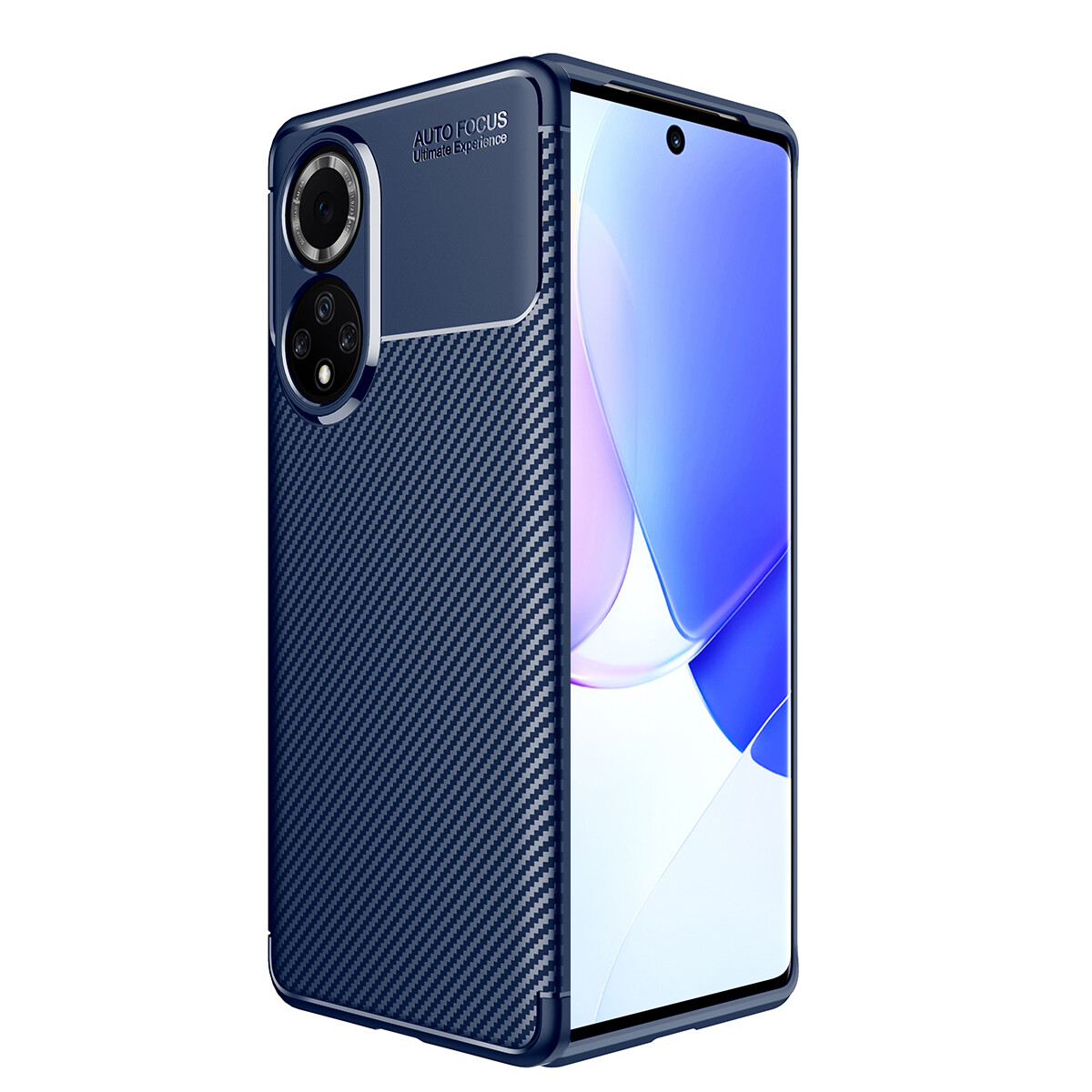 KNY Huawei Honor 50 Kılıf Karbon Desenli Lux Negro Silikon