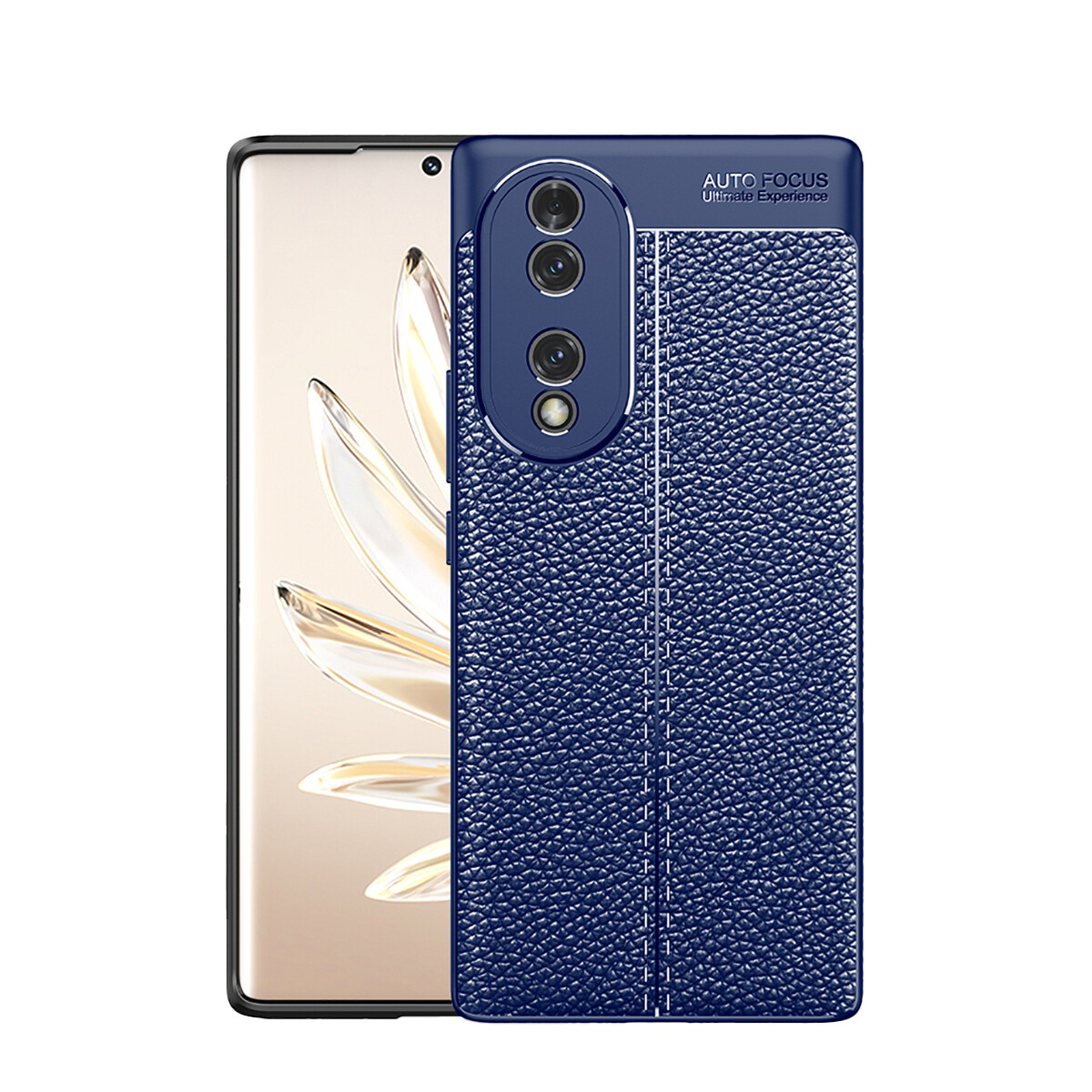 KNY Huawei Honor 70 Kılıf Deri Desenli Lux Niss Silikon