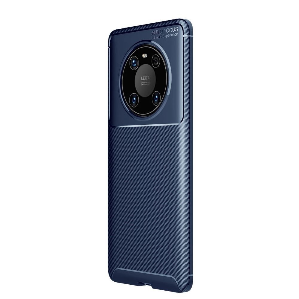 KNY Huawei Mate 40 Pro Kılıf Karbon Desenli Lux Negro Silikon