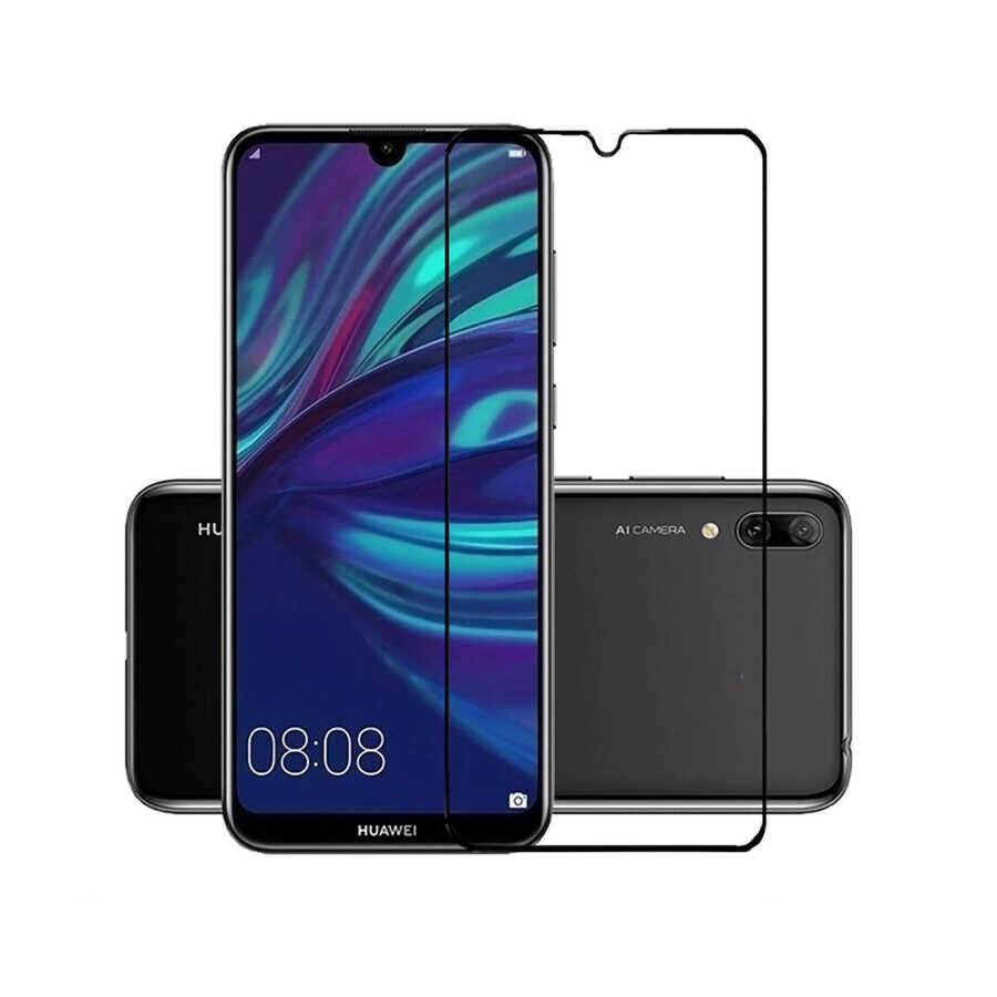 KNY Huawei Y7 Prime 2019 in 5D Sert Davin Ekran Koruyucu