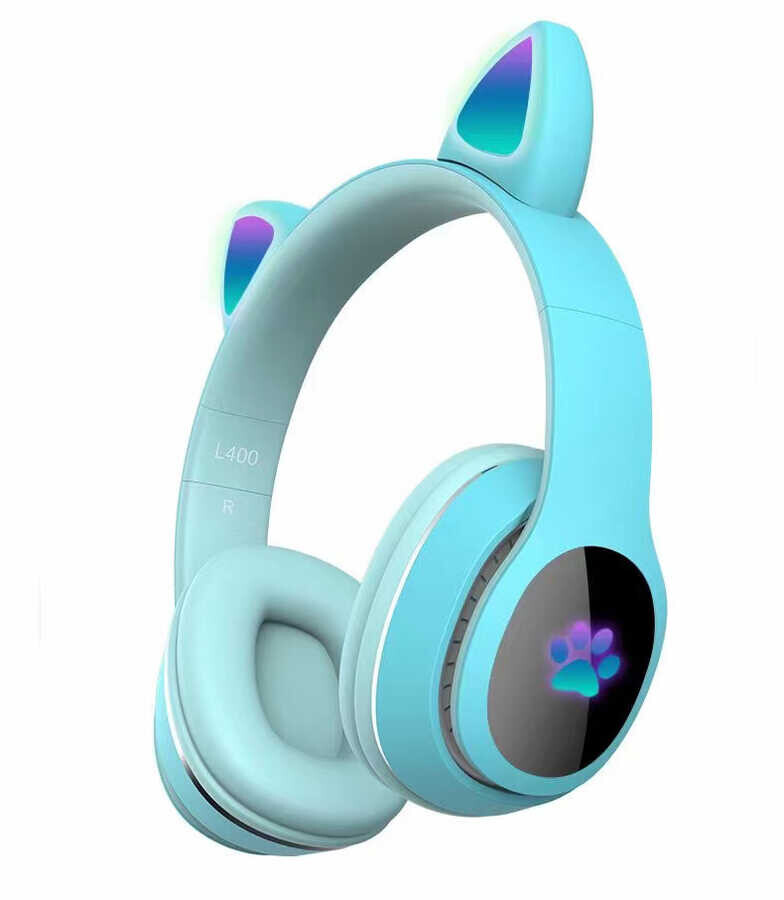 KNY L400 RGB Kedi Kulaklı Kulak Üstü Bluetoothlu Kulaklık