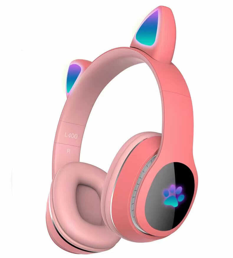 KNY L400 RGB Kedi Kulaklı Kulak Üstü Bluetoothlu Kulaklık