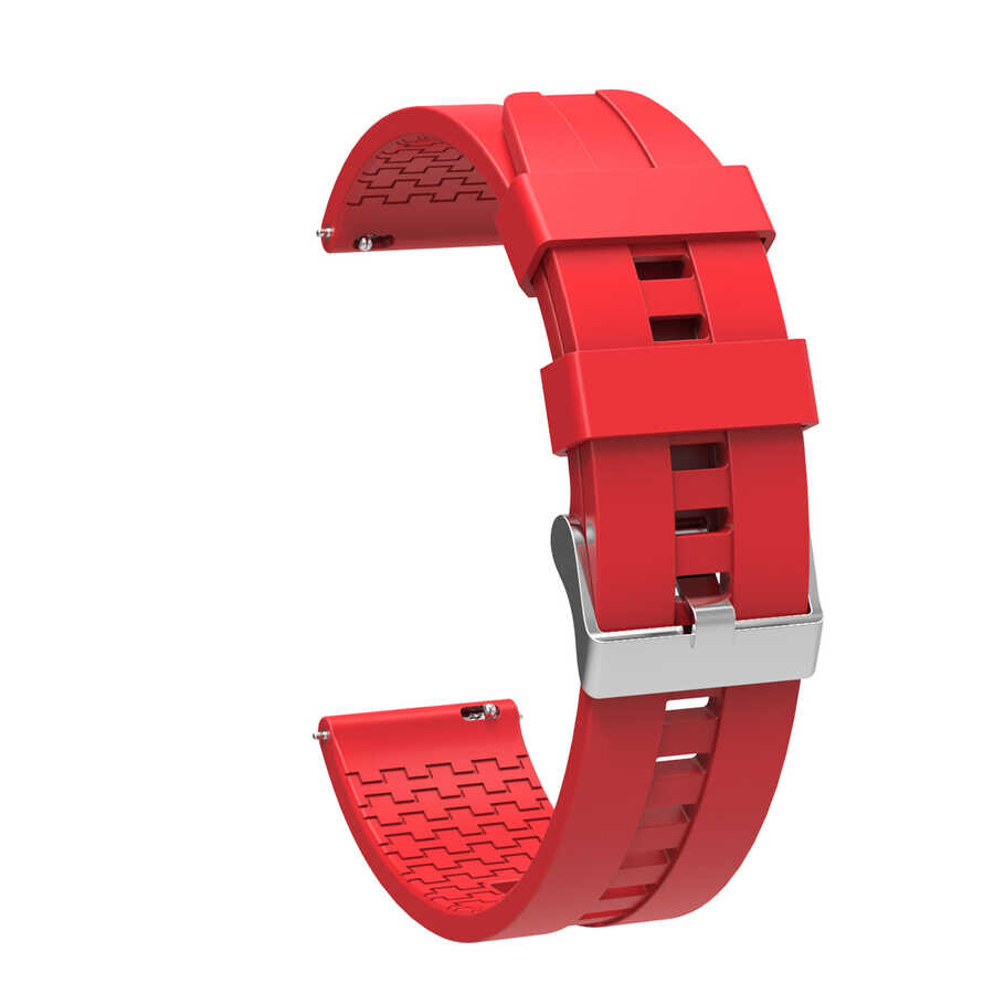 KNY Mibro Watch Lite 2 in 22 MM Standart Model 7 Kademeli Ayarlanabilir Renkli Silikon Kay-Kordon KRD-23
