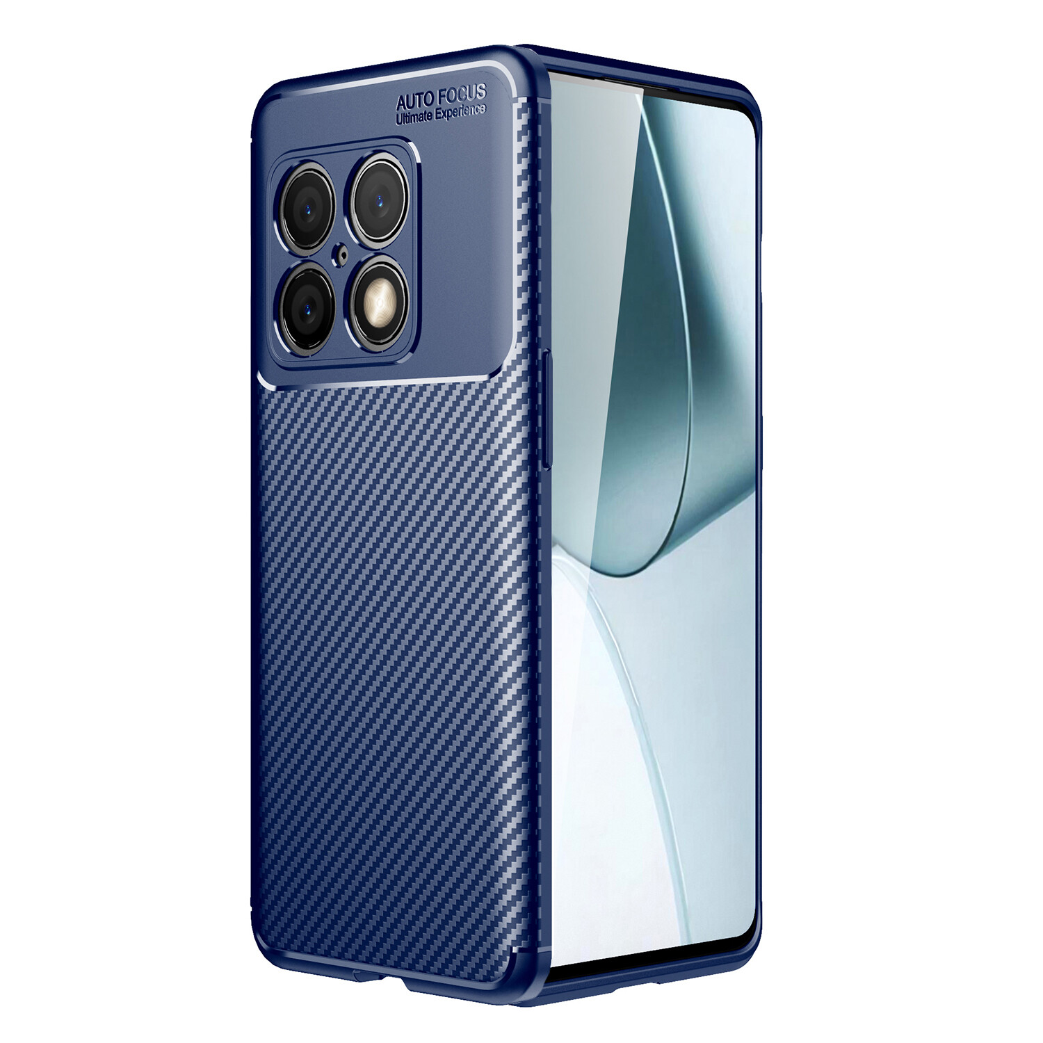 KNY One Plus 10 Pro Kılıf Karbon Desenli Lux Negro Silikon