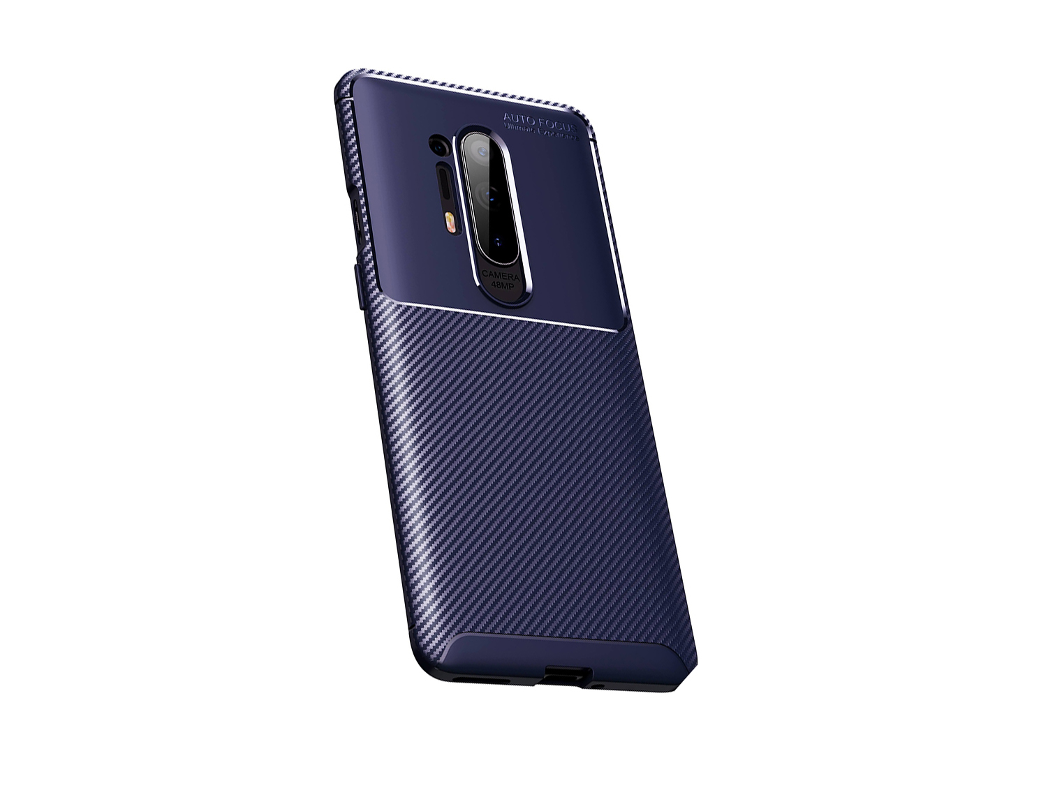 KNY One Plus 8 Pro Kılıf Karbon Desenli Lux Negro Silikon