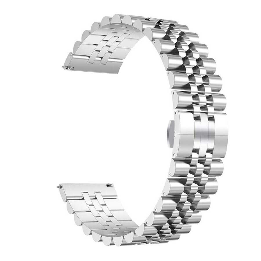 KNY One Plus Watch in 22 MM ift Renkli Ayarlanabilir Kopal Metal Kay-Kordon KRD-36