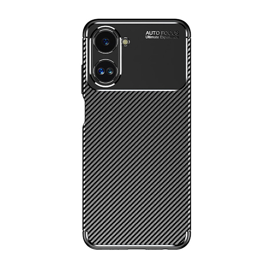 KNY Realme 10 4G Kılıf Karbon Desenli Lux Negro Silikon