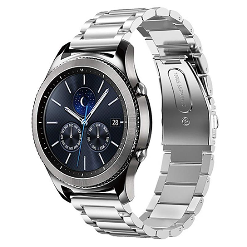 KNY Realme TechLife Watch S100 20 MM in Bakla Desenli Klasik Model Metal Kay-Kordon KRD-04