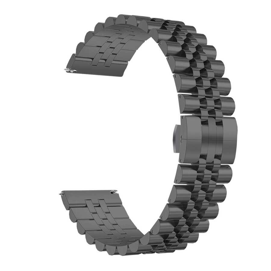 KNY Realme Watch S in 22 MM ift Renkli Ayarlanabilir Kopal Metal Kay-Kordon KRD-36